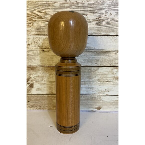 Vtg 70s Japanese Folk Art Kokeshi Wooden Handmade Painted Doll Signed NEW READ - Picture 3 of 16